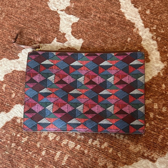 Fossil Geometric Patterned Clutch - Picture 1 of 4